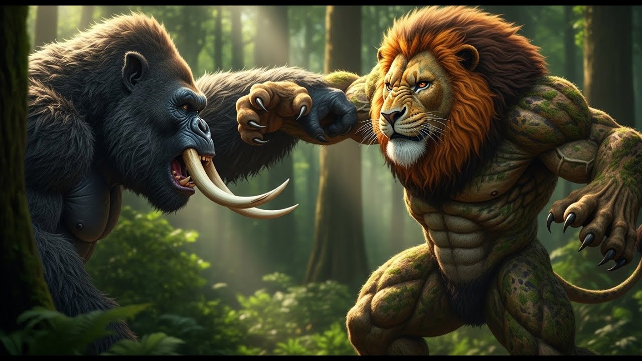 King_kong_s_head_lion_s_body_the_great_battle_of_the_green_forest