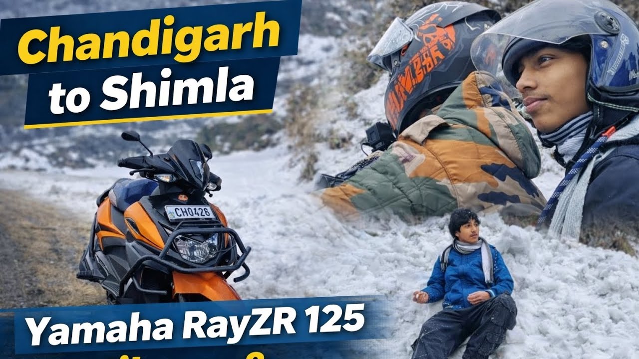 Yamaha RayZR 125 Fi Hybrid Chandigarh to Shimla Ride | Mileage & Performance Test with Pillion