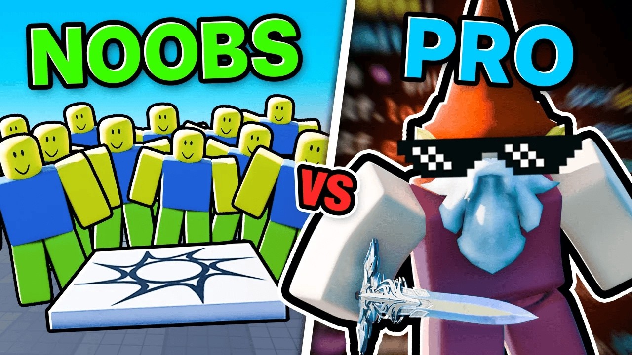 10 нубов против 1 профессионала. Разработчик создаёт игру для Roblox.
