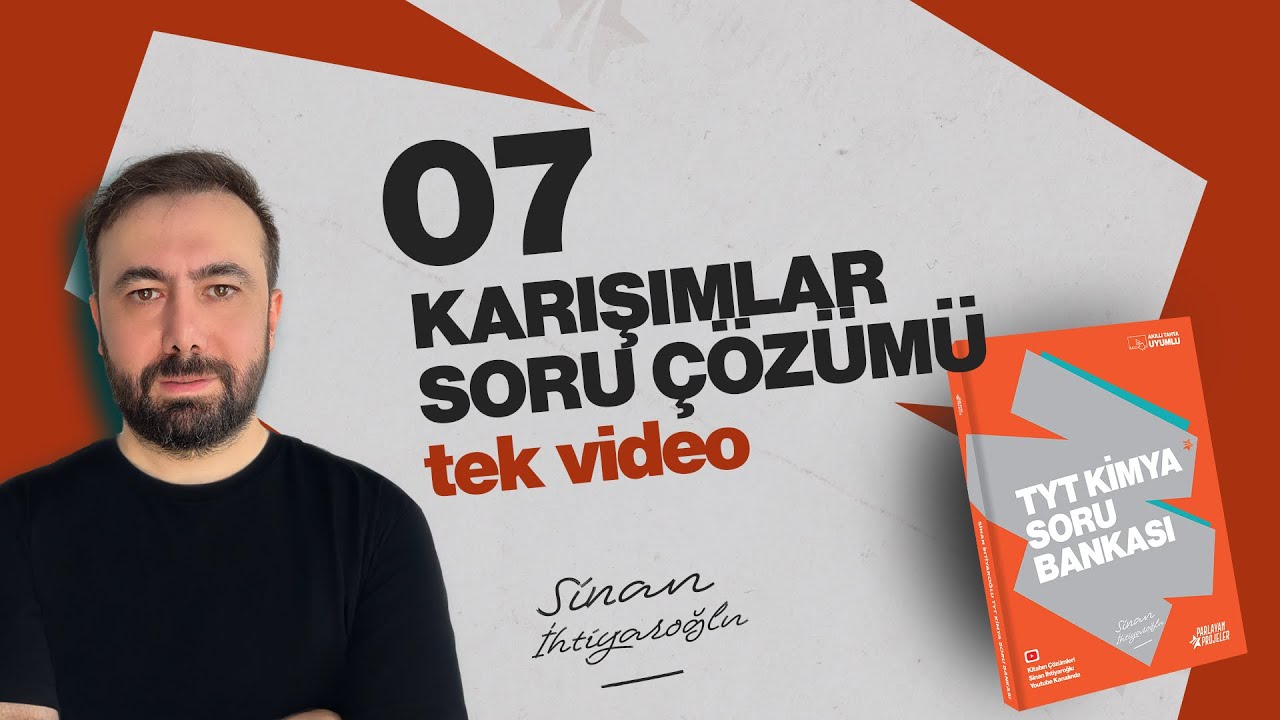Karışımlar Soru Çözümü - tek video | TYT Kimya Soru Bankası Çözümleri | TYT Kimya 2026