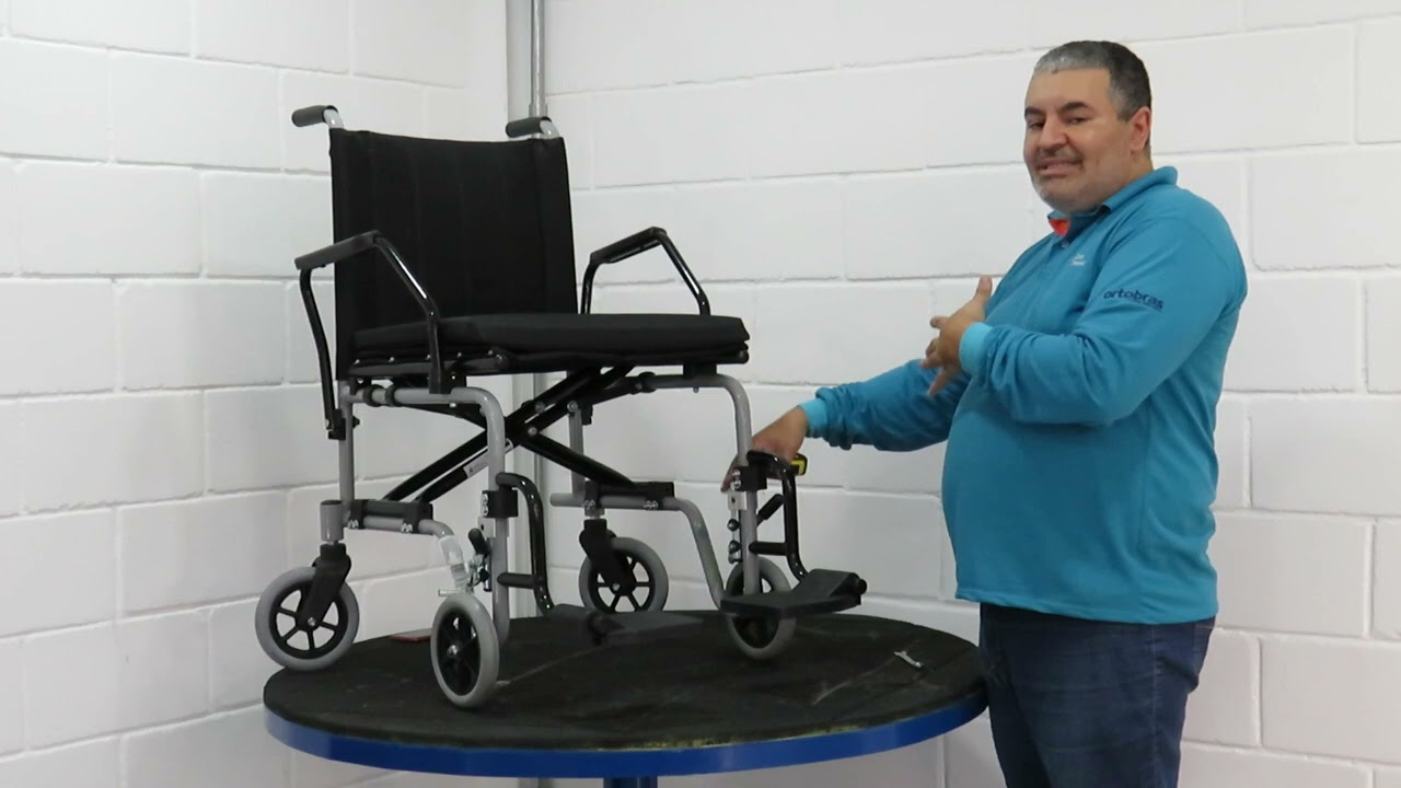 Cadeira de rodas dobrável compacta peso leve Transit CDS - www.casaortopedica.com.br