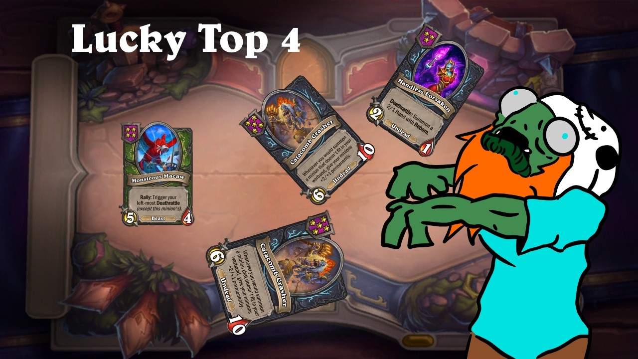 Hearthstone Battlegrounds: I Get A Lucky Top 4 Placement
