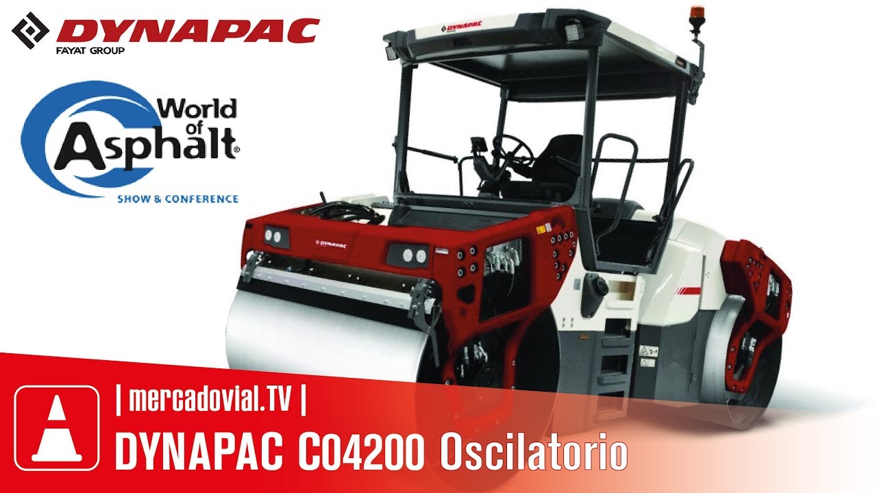 NUEVO Rodillo Compactador Asfalto Dynapac CO4200 Oscilatorio | World of Asphlat 2018