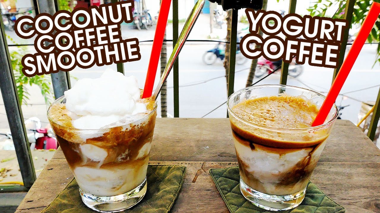 MUST-TRY VIETNAMESE DRINKS: Coconut Coffee Smoothie & Yogurt Coffee at Cộng Cafe, Hanoi