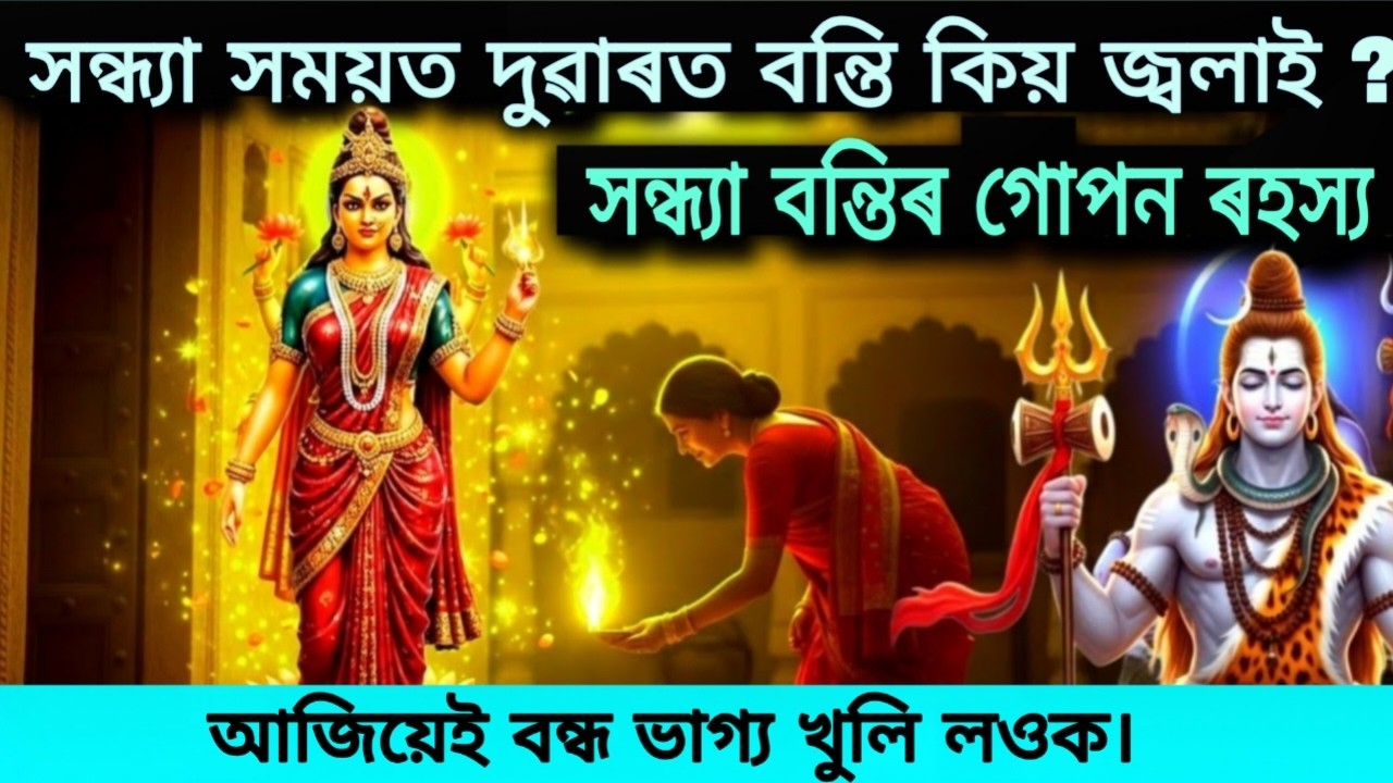 সন্ধ্যা সময়ত দুৱাৰত বন্তি কিয় জ্বলাই ? | সন্ধ্যা বন্তিৰ গোপন ৰহস্য | লক্ষ্মী কৃপা লাভ কৰাৰ উপায়