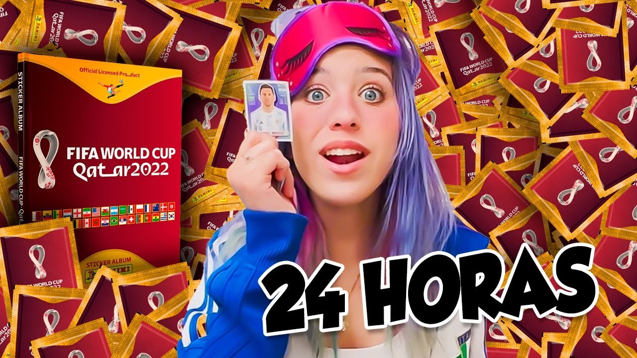 COMPLETÉ EL ÁLBUM DEL MUNDIAL EN 24 HORAS⚽️| Leyla Star💫