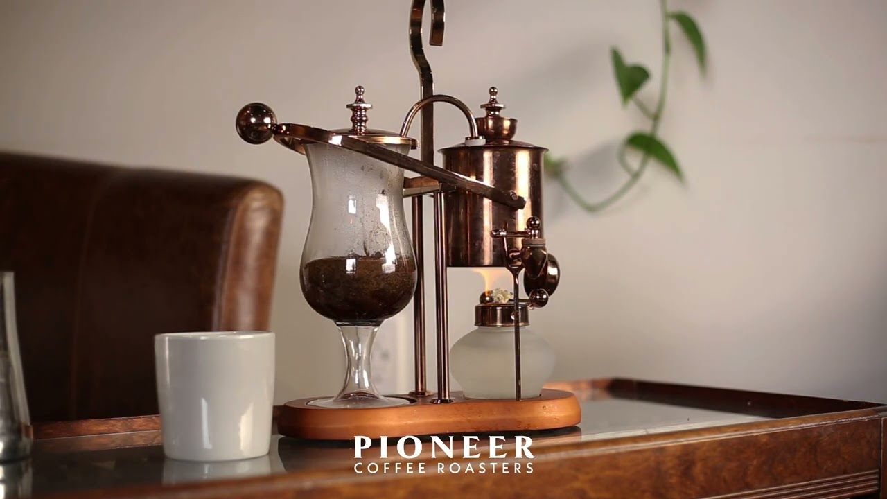 Belgium syphon loop at Pioneer Coffee Roasters in Dalton Ohio