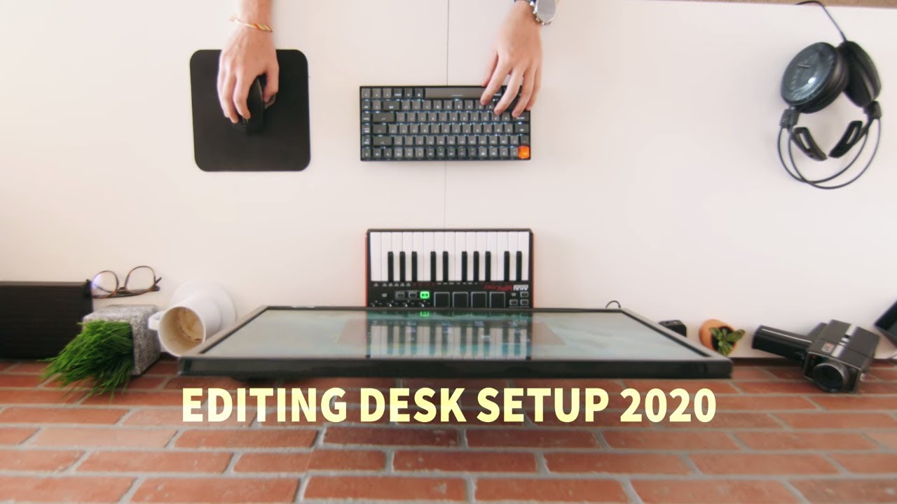 Minimalist Video Editing Desk 2020 (MacBook Pro 16