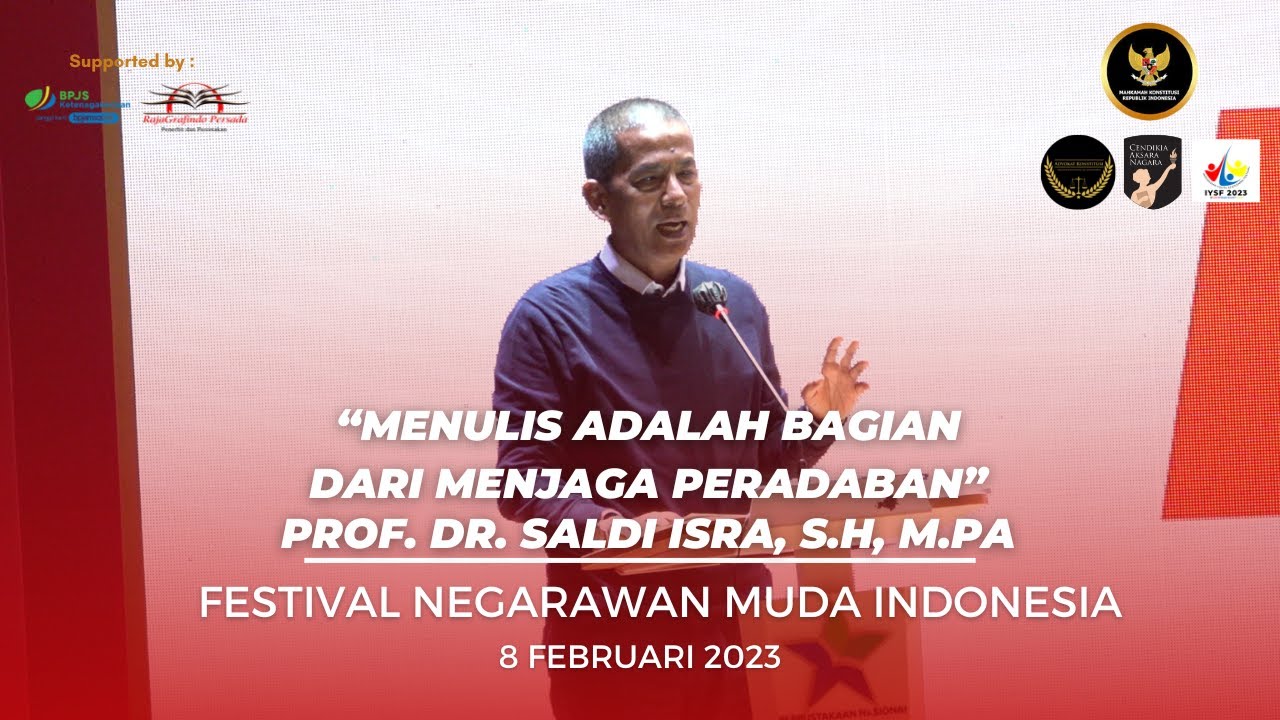 THE JUDGE TALK- Kuliah Umum Prof.Dr. Saldi Isra, S.H., M.PA.