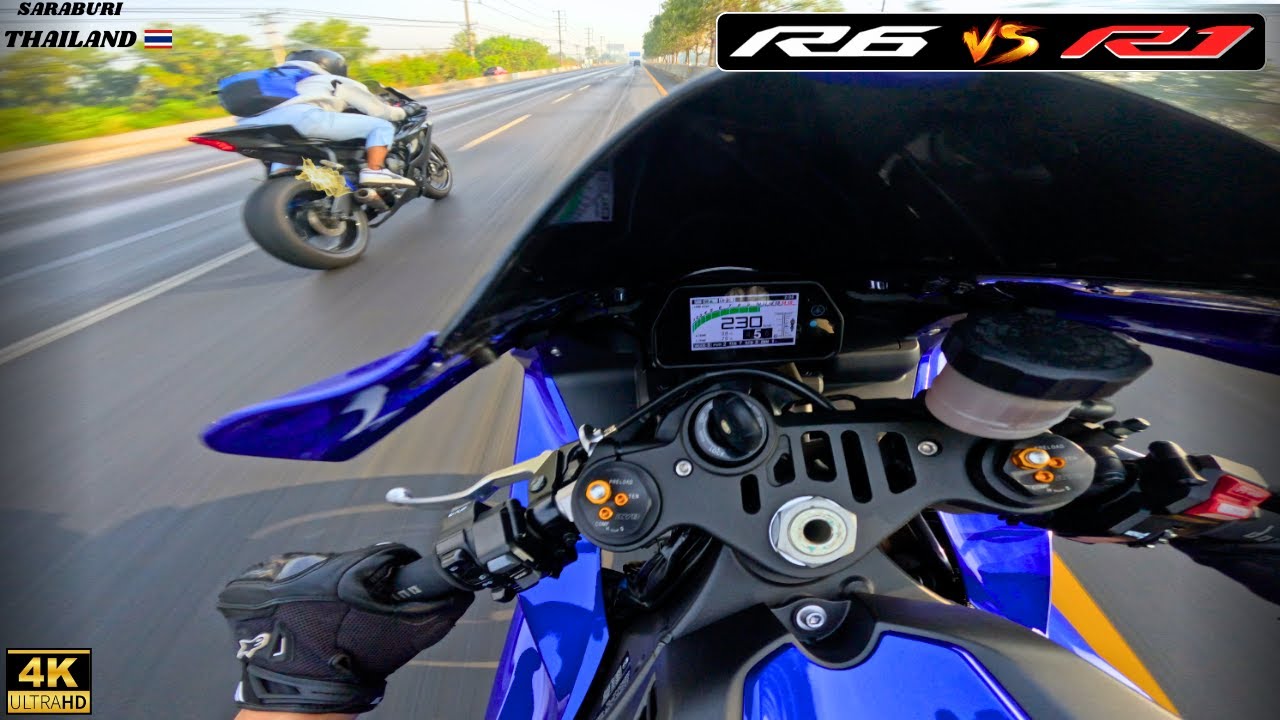 Yamaha R1 & R6: Epic Morning Ride To Saraburi,Thailand!
