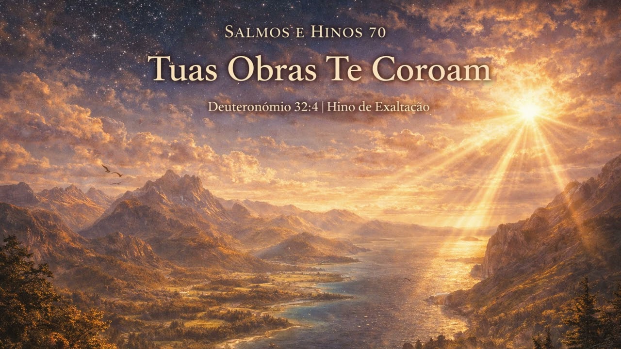 Salmos e Hinos 70 – Tuas Obras Te Coroam | Deuteronômio 32:4 | Hino de Exaltação