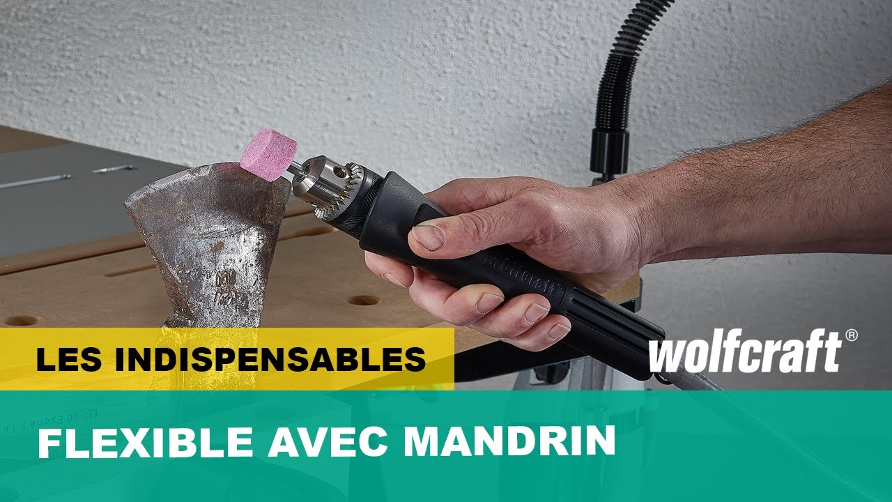 Pour un pon&ccedil;age contr&ocirc;l&eacute; et pr&eacute;cis avec la perceuse - Flexible avec mandrin | wolfcraft