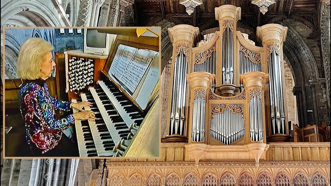 St. Davids, Wales, Hearing the 32' Reeds Up Close - Diane Bish