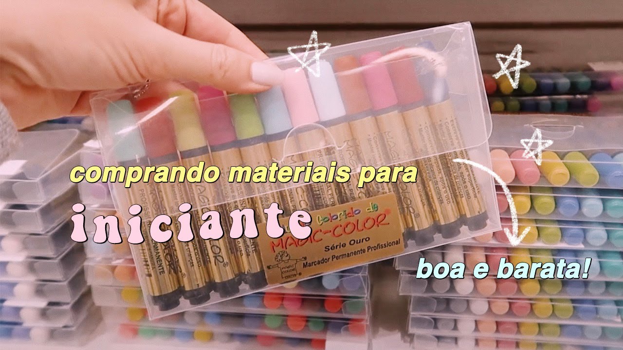 comprando materiais para um INICIANTE! *desenho e pintura*