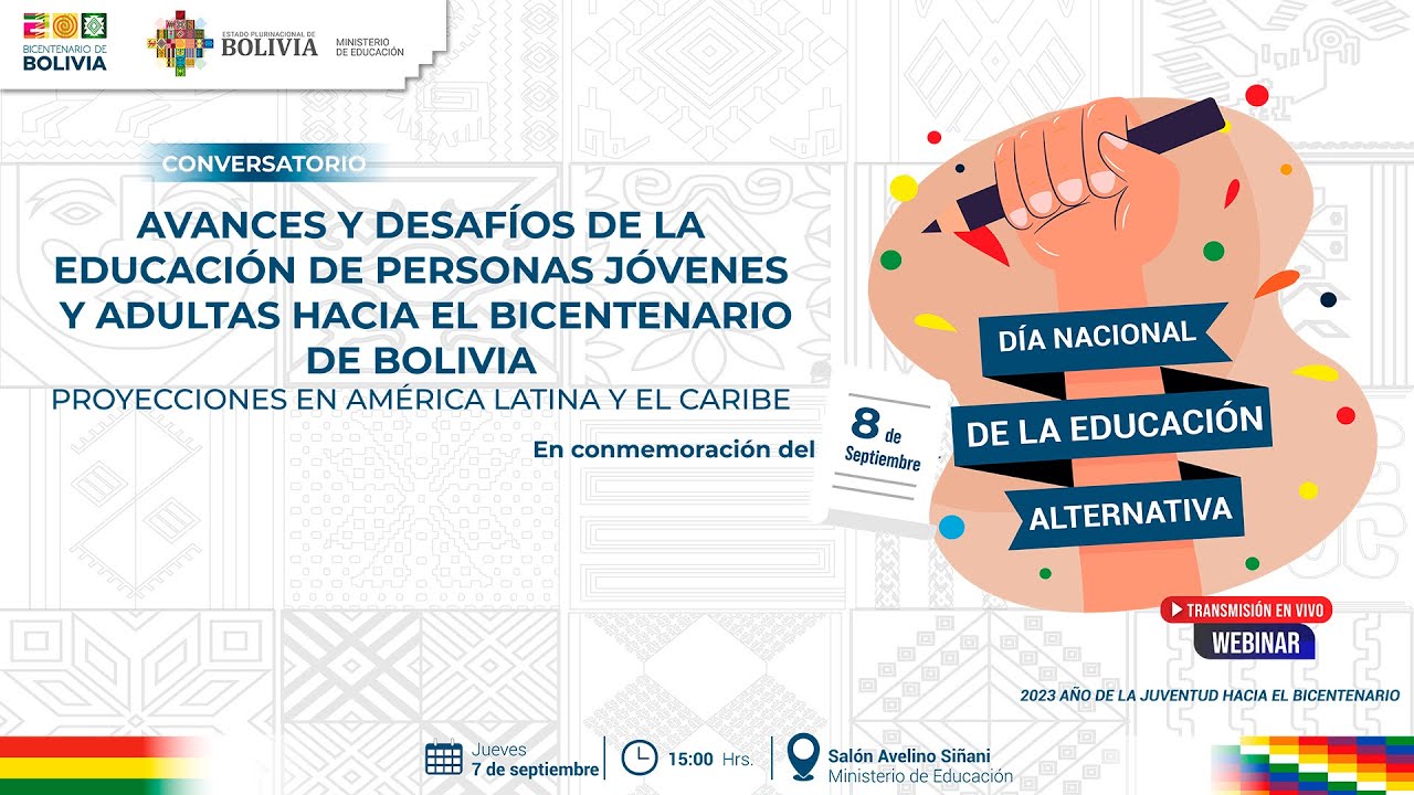 CONVERSATORIO AVANCES Y DESAFÍOS DE LA EDUCACIÓN DE PERSONAS JÓVENES Y ADULTAS HACIA EL BICENTENARIO