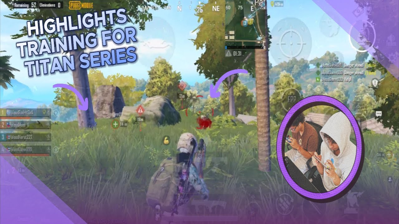 HIGHLIGHT TRAINING FOR TITAN SERIES🔥| 5 Finger+Gyro | PUBG MOBILE  
