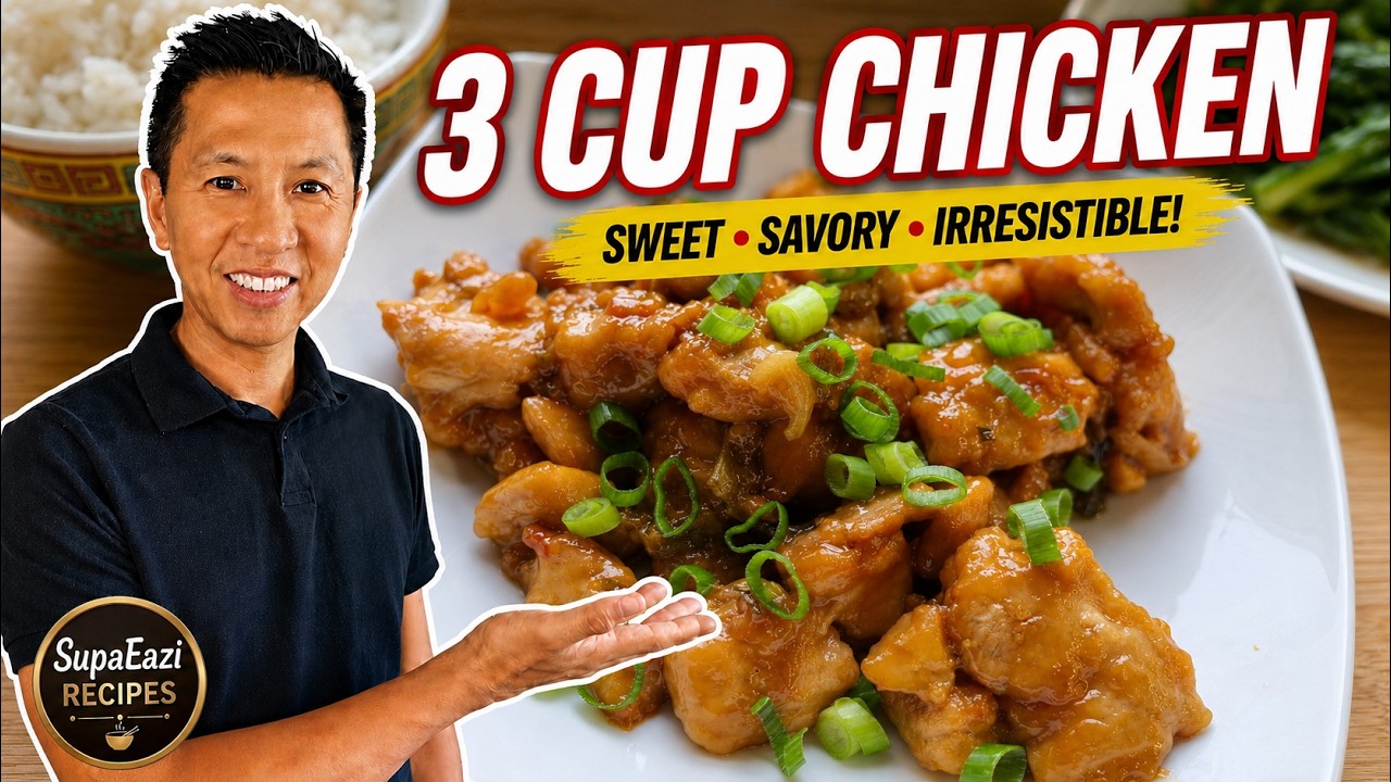 Easy Chicken Recipes | Chinese 3 Cup Chicken