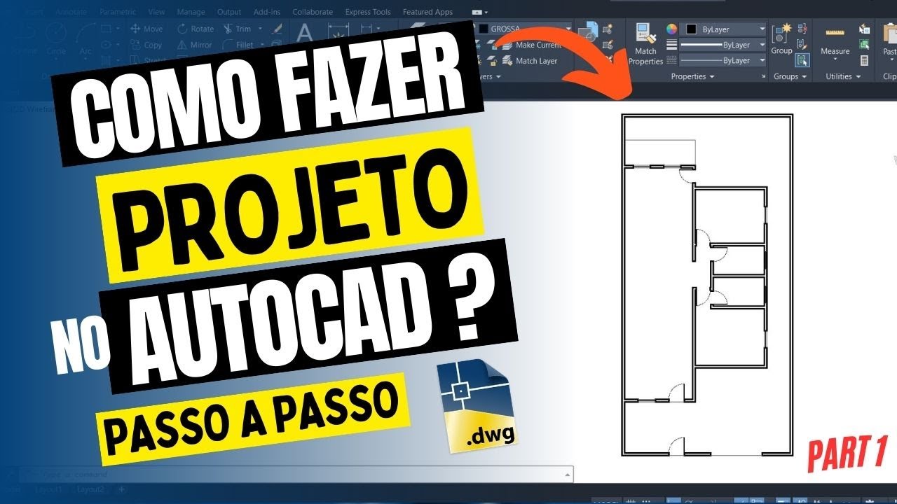 Como FAZER um projeto no AUTOCAD ???