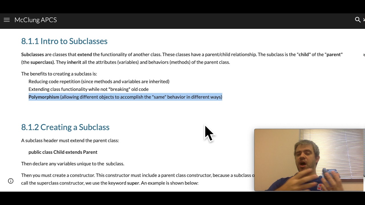 Intro to Subclasses