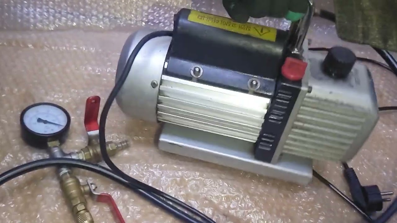Ac Fridge Vacuum Pump Asian First Brand Taiwan 2.5 CFM single stage oil charging performance test