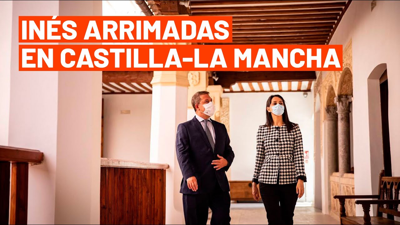 Rueda de prensa de Inés Arrimadas junto al presidente de Castilla-La Mancha