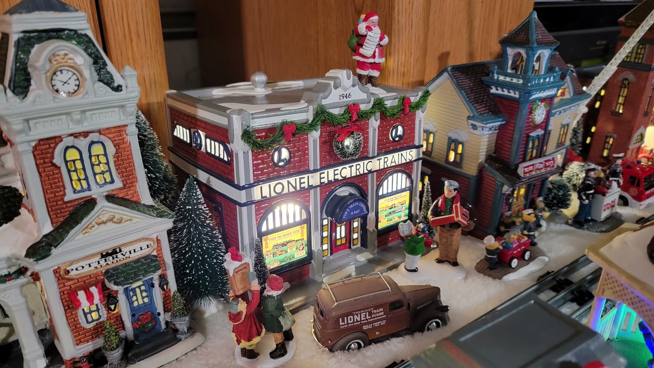 2021 Christmas village and train layout