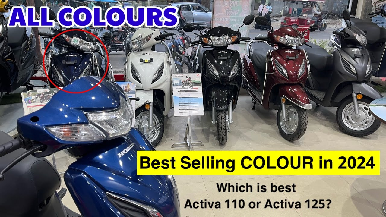2024 Honda Activa 110cc All Colours? Which is best in 2024 ? Activa 110 vs Activa 125