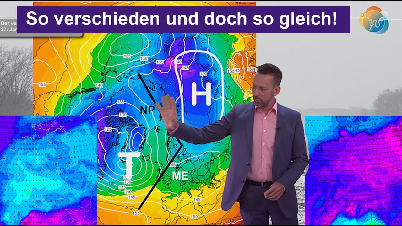 So verschieden und doch so gleich. Zwischen Milde & Eiszeit! Wetterbericht 14.-21.01.2026. ECMWF/GFS