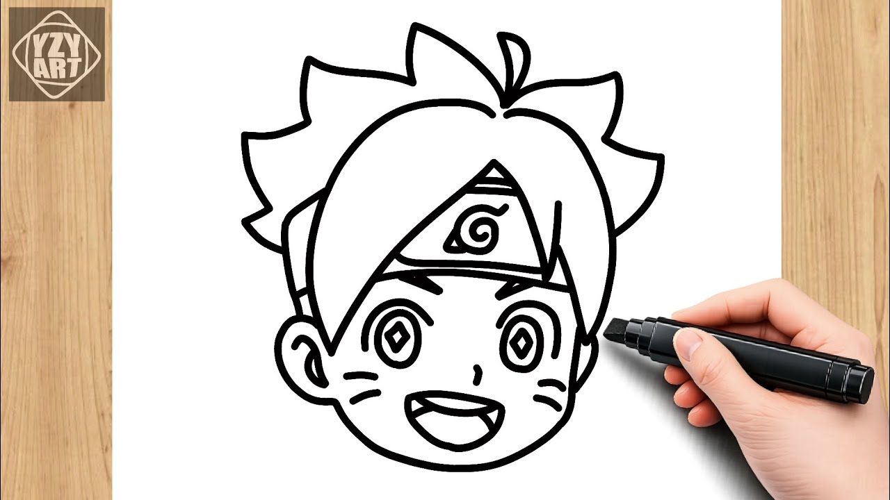 How To Draw BORUTO UZUMAKI (Chibi Version) || Step By Step || EASY