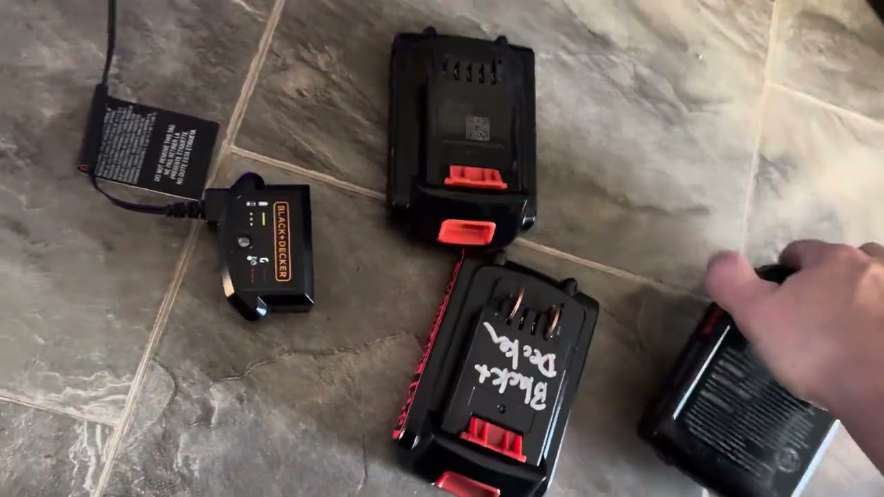 How to quickly fix a Black & Decker 20v power tool battery that will not charge