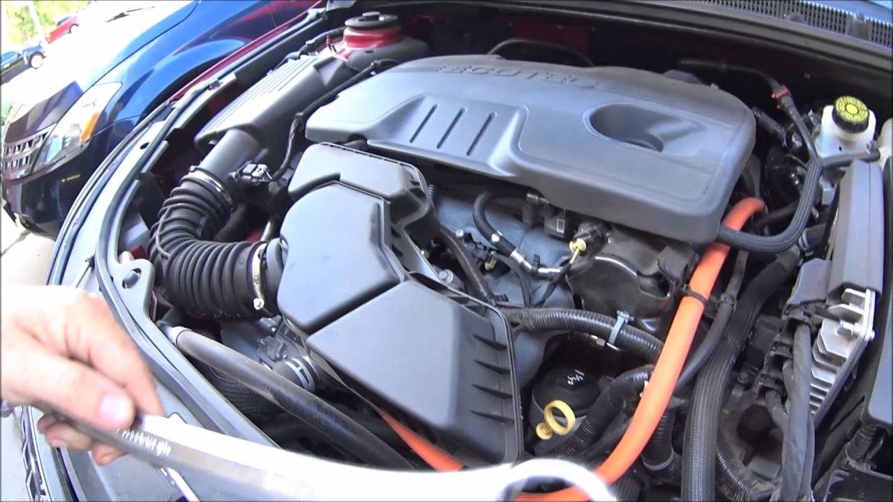 2.4L eAssist auto stop BAS How to oil change and Serpentine belt replacement Part 1