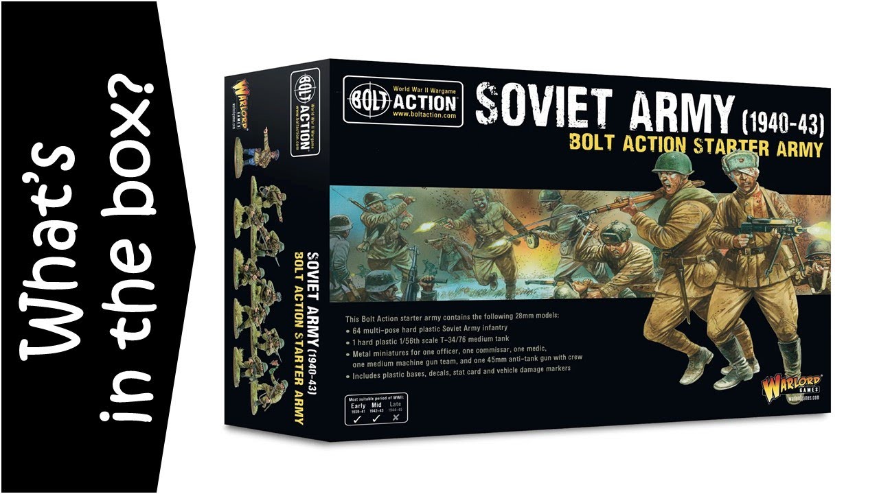 Soviet Army (1940-43) Starter Army - Bolt Action - Unboxing & Review