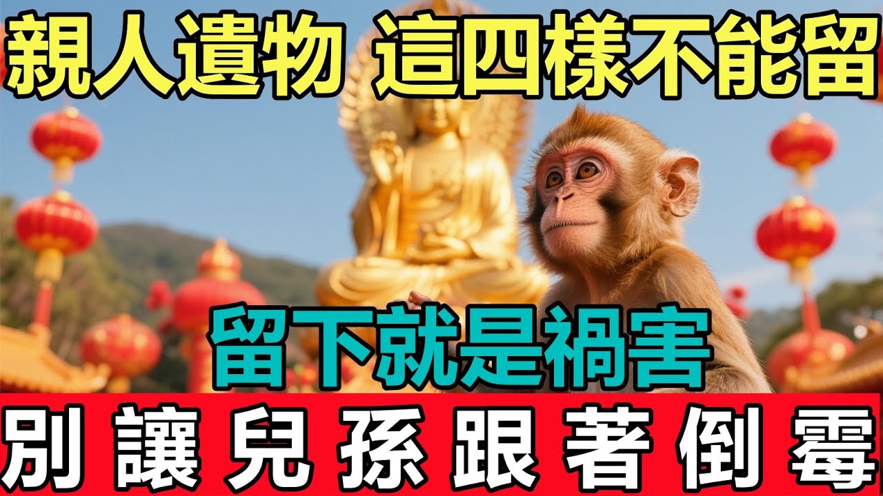 1956 年丙申猴注意！親人遺物，這四樣絕對不能留，留下就是禍害，別讓兒孫跟著倒霉。
