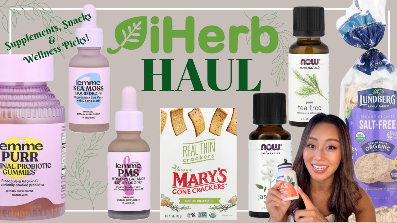 【話題のLemme🩷腸活・インナーケア・ダイエットスナック・減量お助けiHerb購入品🌿】Gut Health & Diet Snacks｜아이허브 하울
