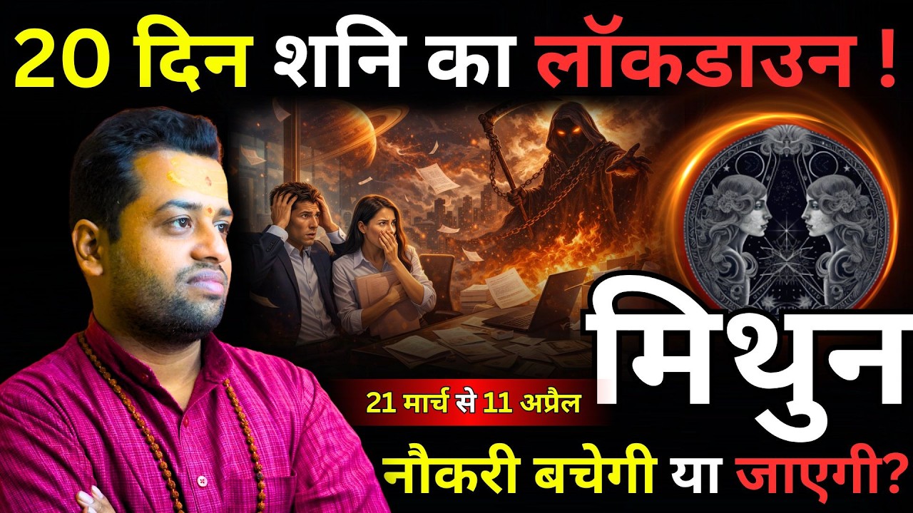 मिथुन राशि : नोकरी बचेगी या जायेगी | शनि अस्त 21 March Mithun Rashi Shani Ast Prabhaav