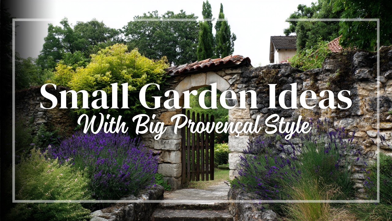 Provençal Garden Ideas for Small Spaces 🌿 | Create a French Courtyard with Rustic Elegance