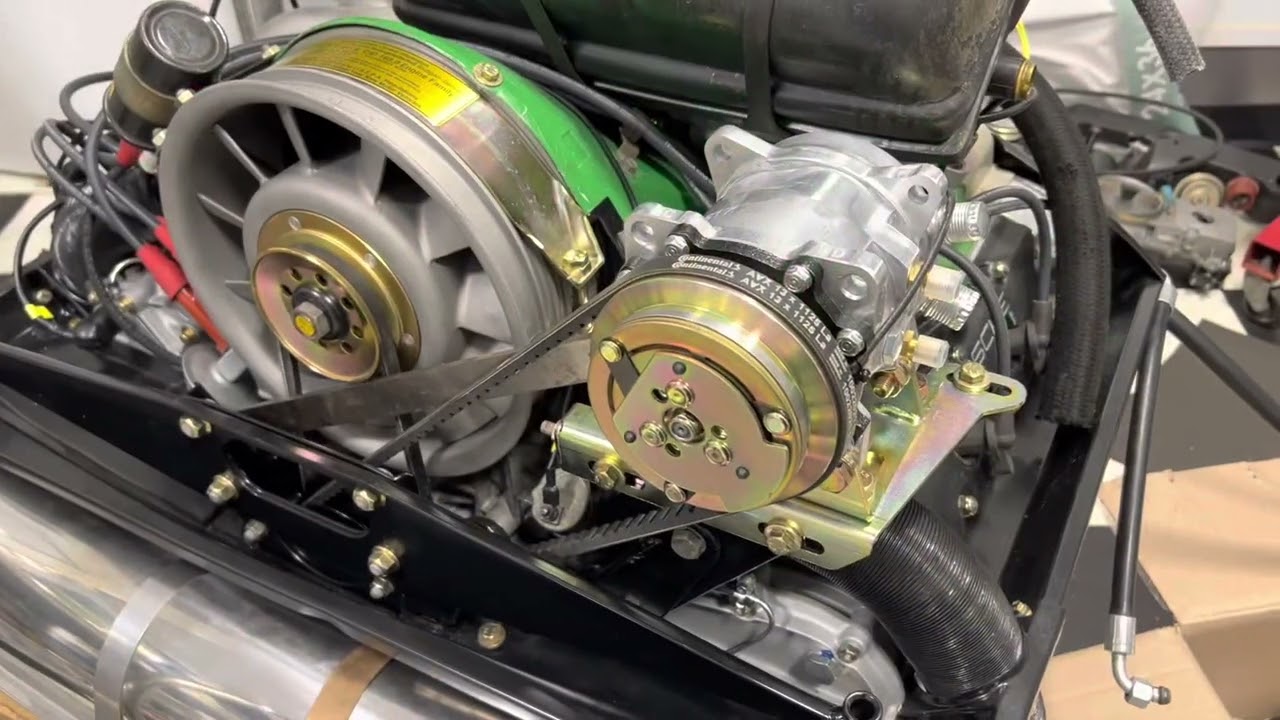 1974 Porsche 911S AC Retrofit Compressor Install
