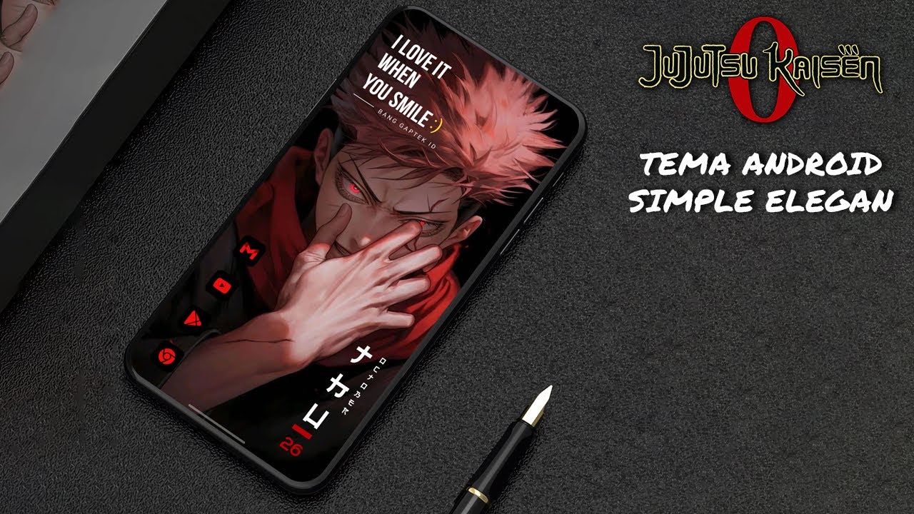 TEMA SIMPLE ELEGAN UNTUK ANDROID - SETUP NOVA LAUNCHER ANIME