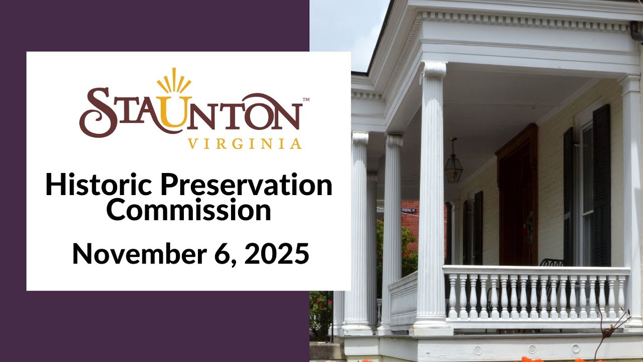 November 6, 2025 Special Called Meeting of the Historic Preservation Commission