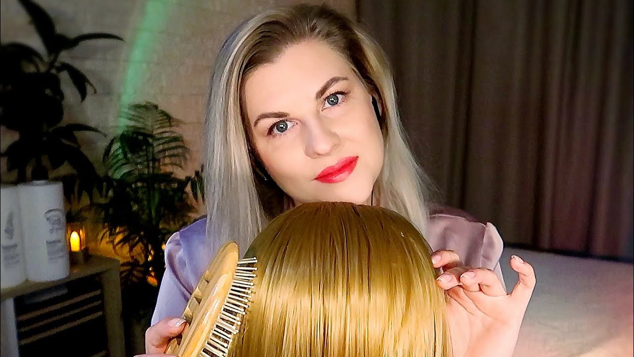ASMR 💆‍♀️ Delicate Scalp Massage ○ Brush ○ Shampoo ○ Oil