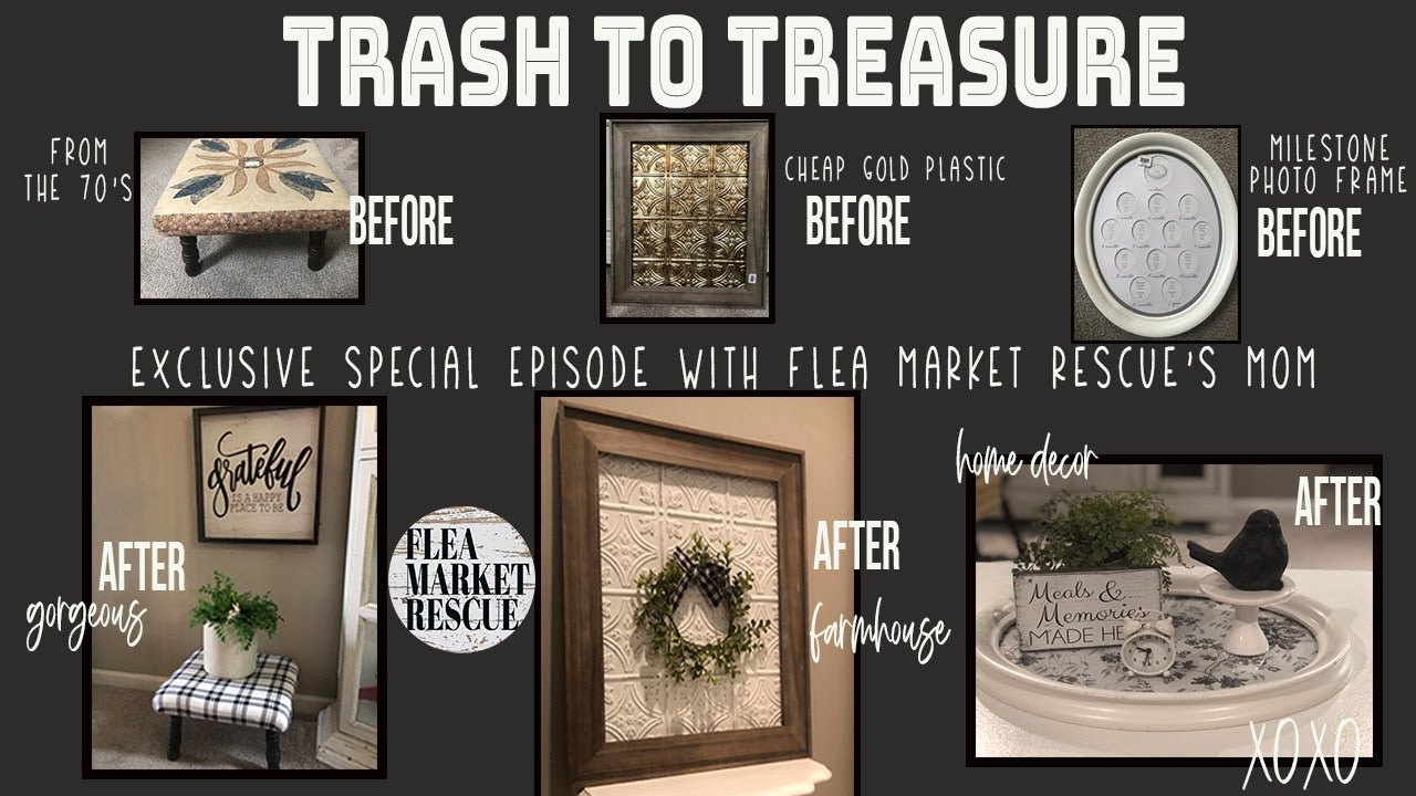 TRASH TO TREASURE DIY FARMHOUSE DECOR [SPECIAL EPISODE] -THRIFT STORE FLIP and DOLLAR TREE ITEMS