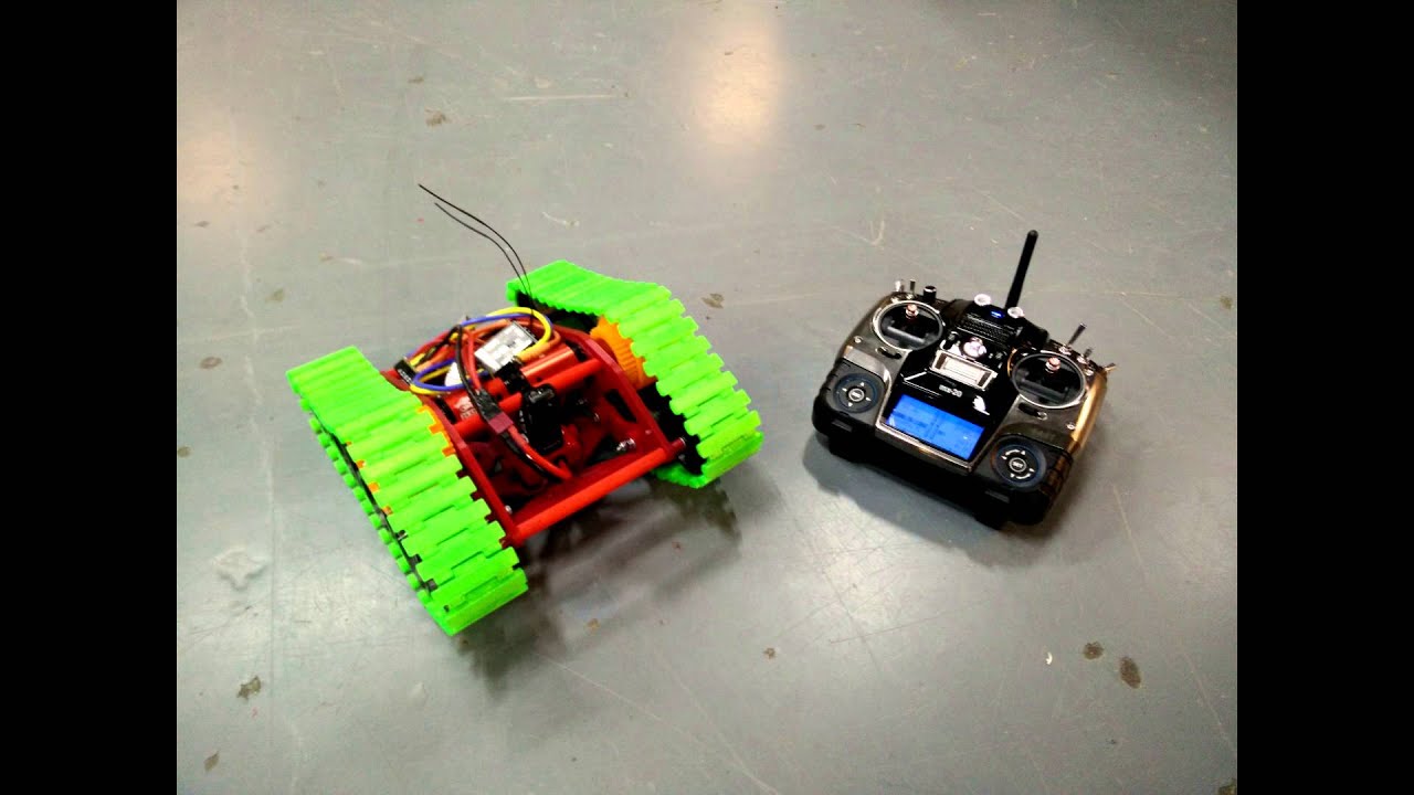 RC tracked vehicle 3D-Printed (from CAD to test drive)