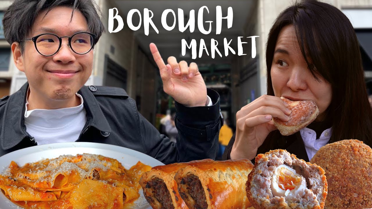 Is BOROUGH MARKET Worth Visiting? Sausage Roll, Scotch Egg, Doughnuts, FRESH Pasta!