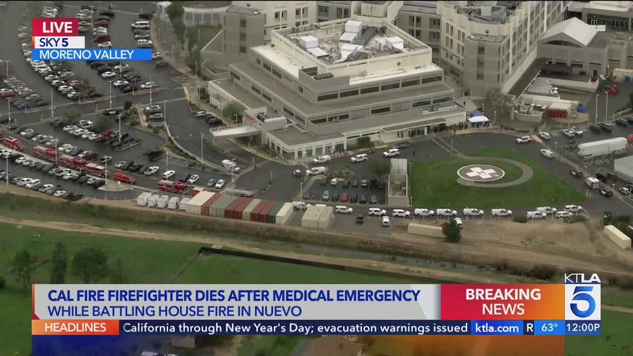 Firefighter dies while battling Nuevo house fire