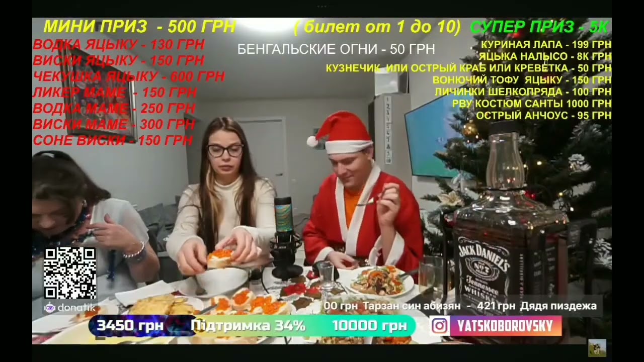 Нарезки новогоднего стрима Сергея Яцкоборовского с Мамой и Сонитой Бонитой Часть 4