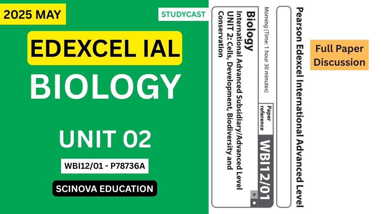 Edexcel IAL - Биология | Май 2025 г. - Модуль 02 | Обсуждение полной работы