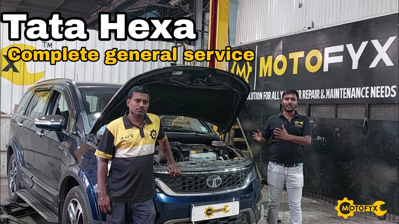 Tata Hexa complete general service By MotoFyx | Expert Techs | Genuine spares | 100% Transparent