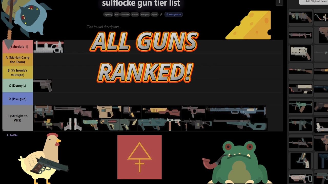 Sulfur Sulflocke Gun Tier List