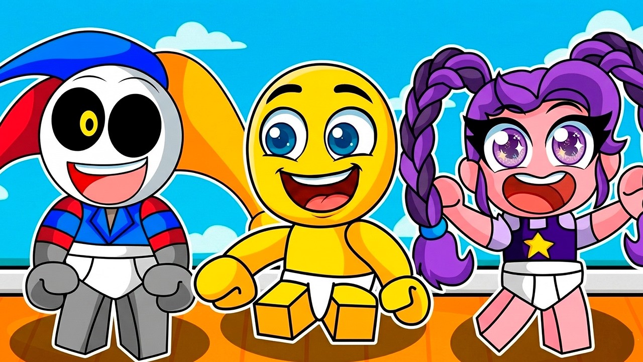 NOS CONVERTIMOS en FAMILIA DE BEBES POPPY PLAYTIME en ROBLOX! (Poppy Playtime 5)