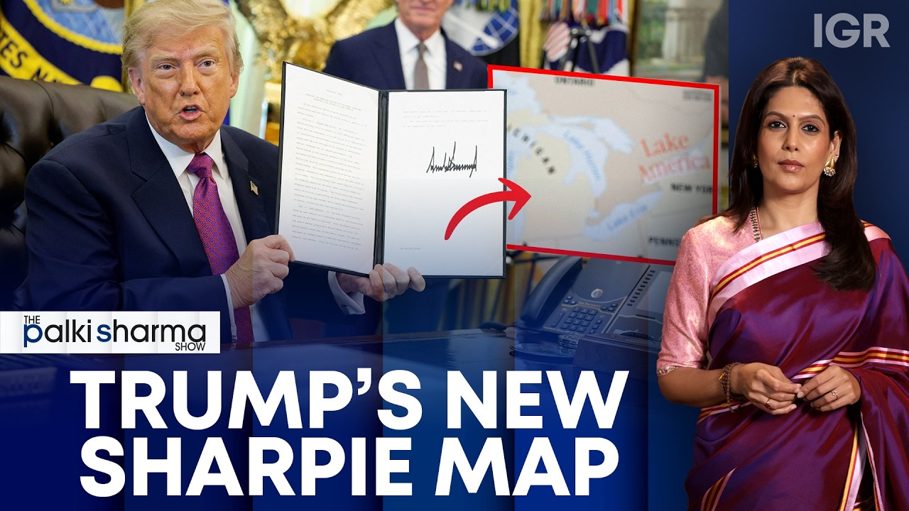 Озеро Америка? Спор Трампа с Канадой переходит на карты | The Palki Sharma Show | India Global Re...